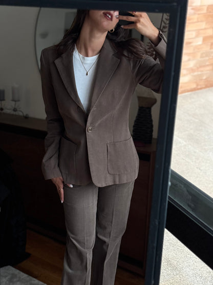 Zara Suit Cotton Brown