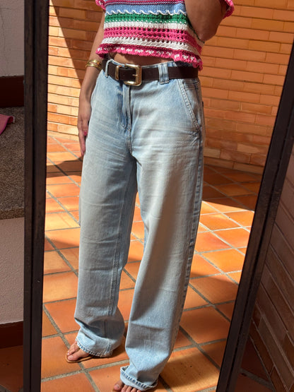 Calças De Ganga Wide Leg