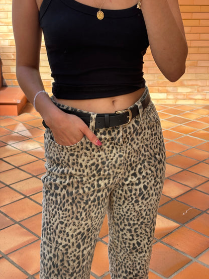 Calças de Ganga Animal Print