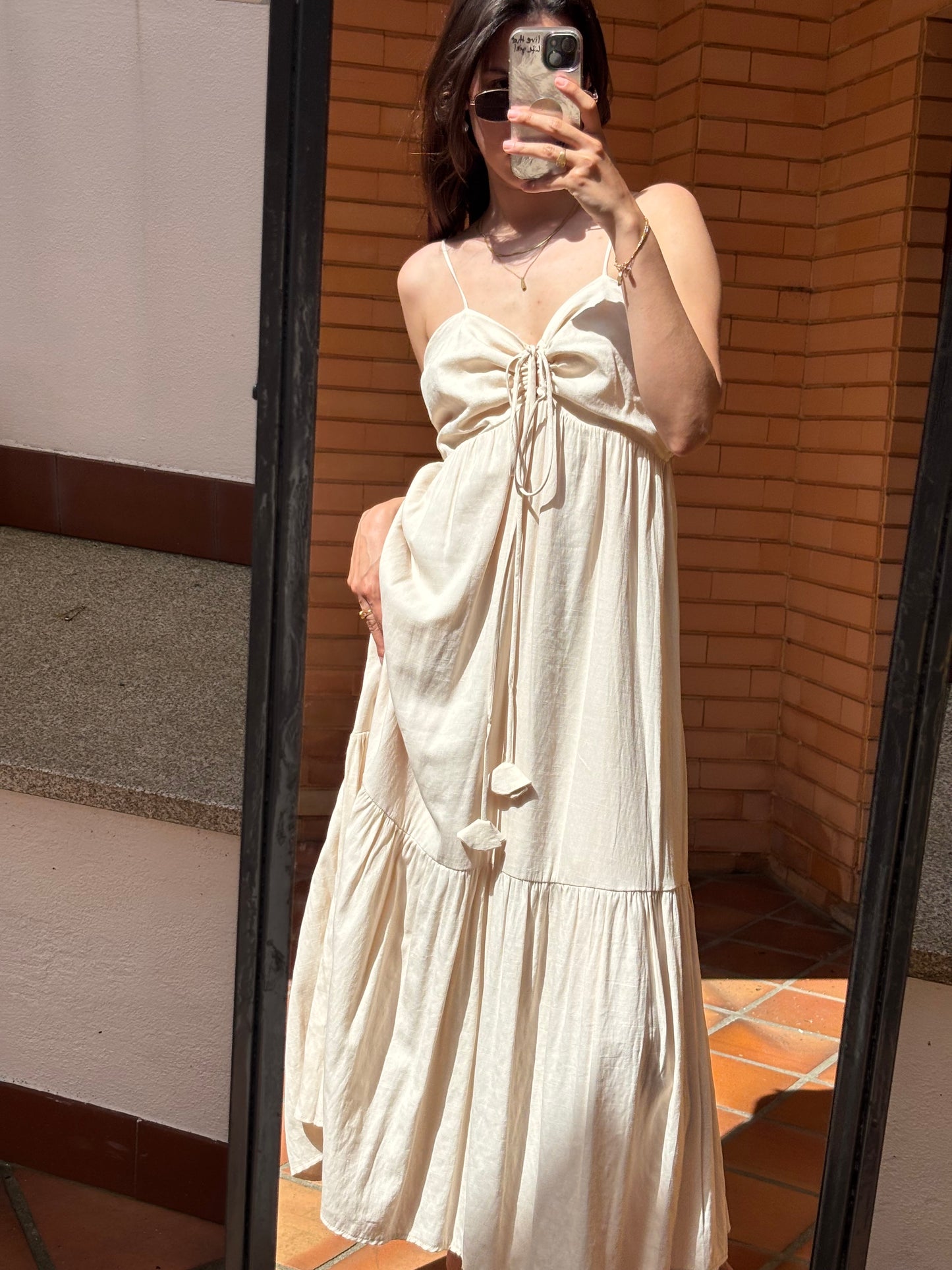 Vestido Maxi Creme