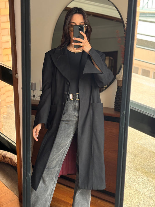 Casacão Preto Vintage