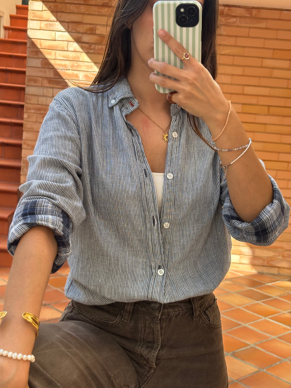Camisa Riscas Throttleman