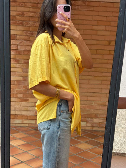 Camisa Vintage Amarela Oversized