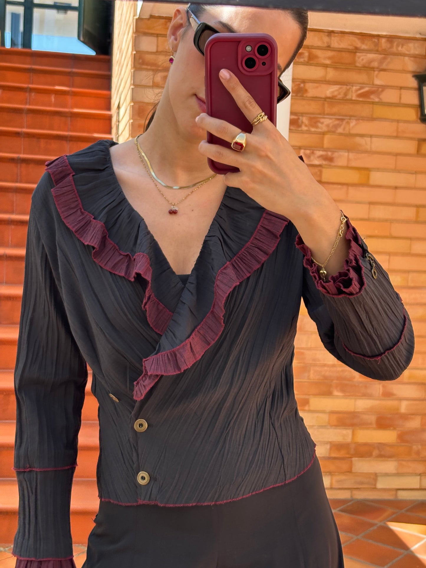 Blusa Noir Trespasse