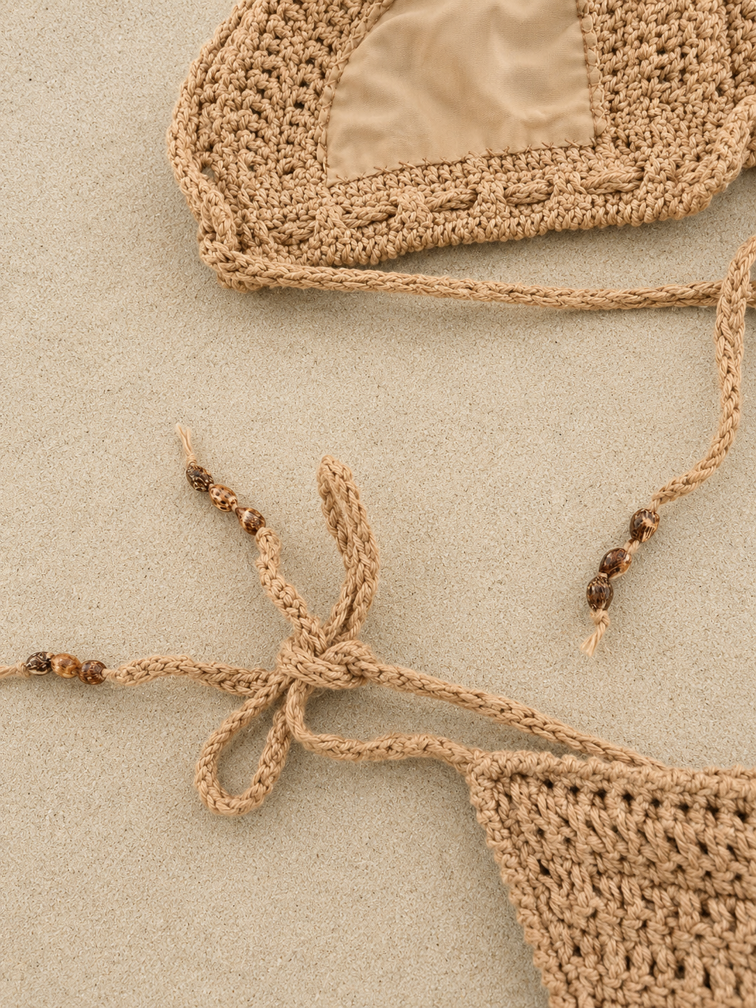 Biquíni de Crochet com Missangas Handmade