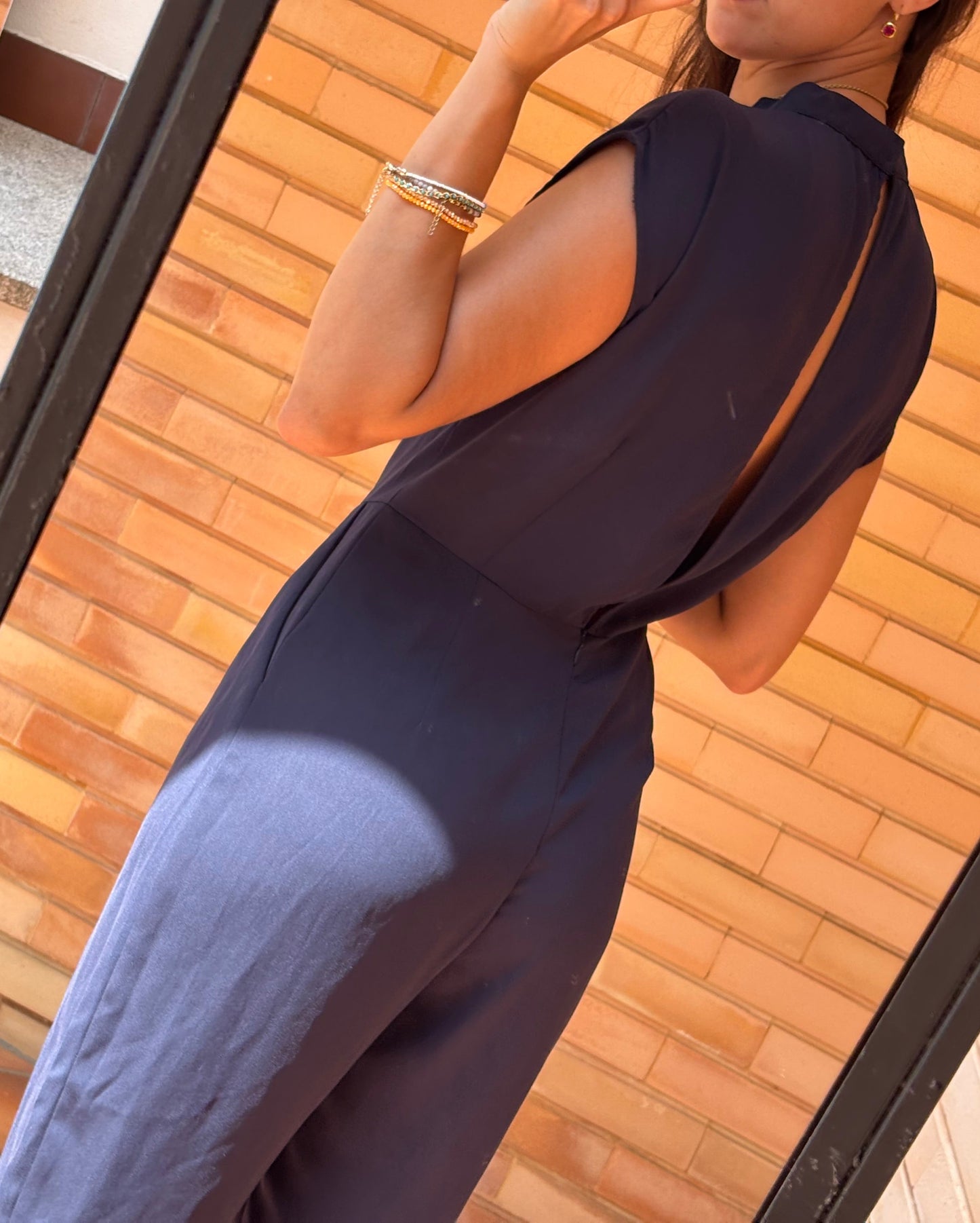 Macacão Azul-Marinho Mango