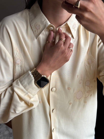 Camisa Vintage com Bordados