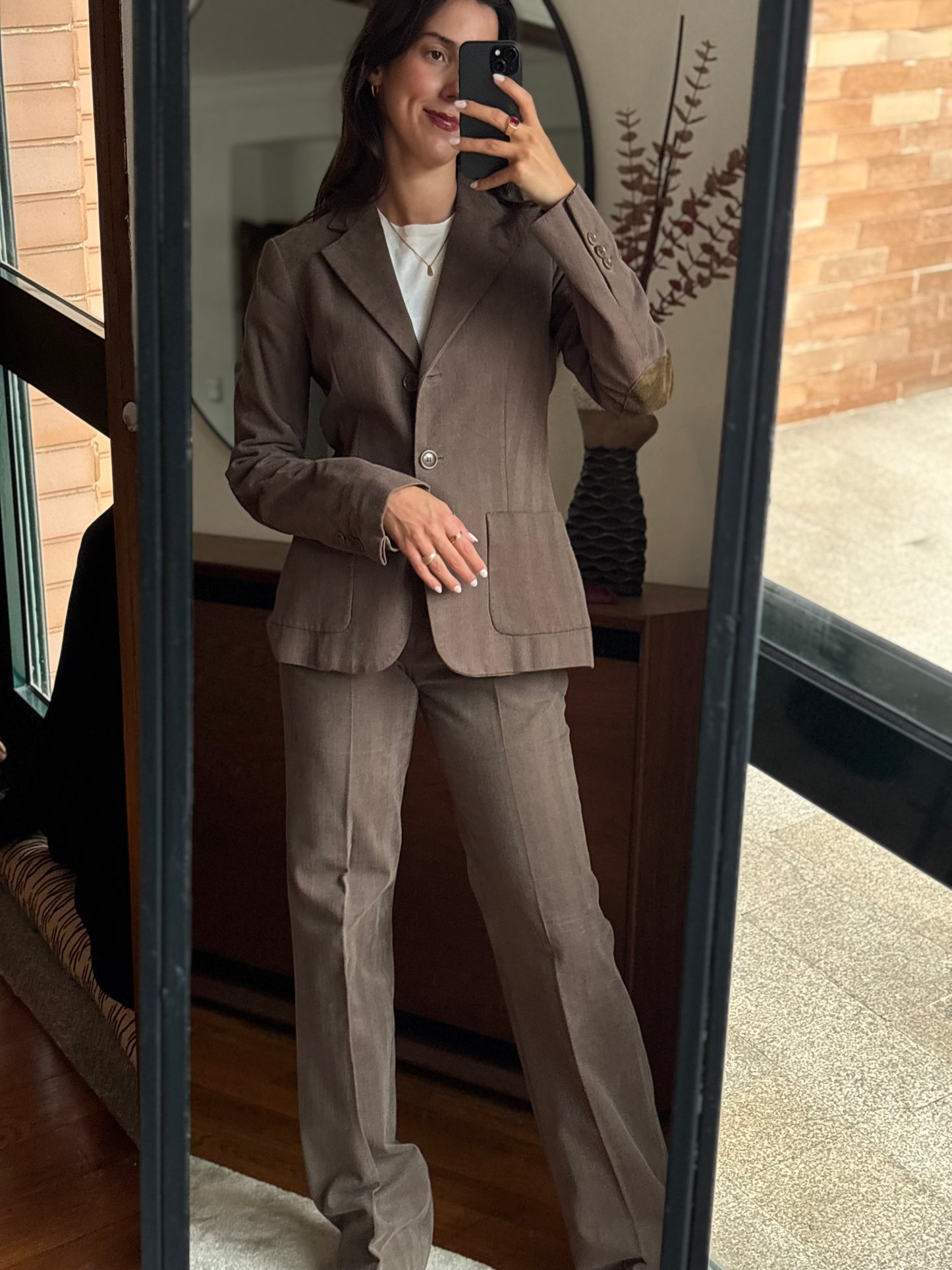 Zara Suit Cotton Brown