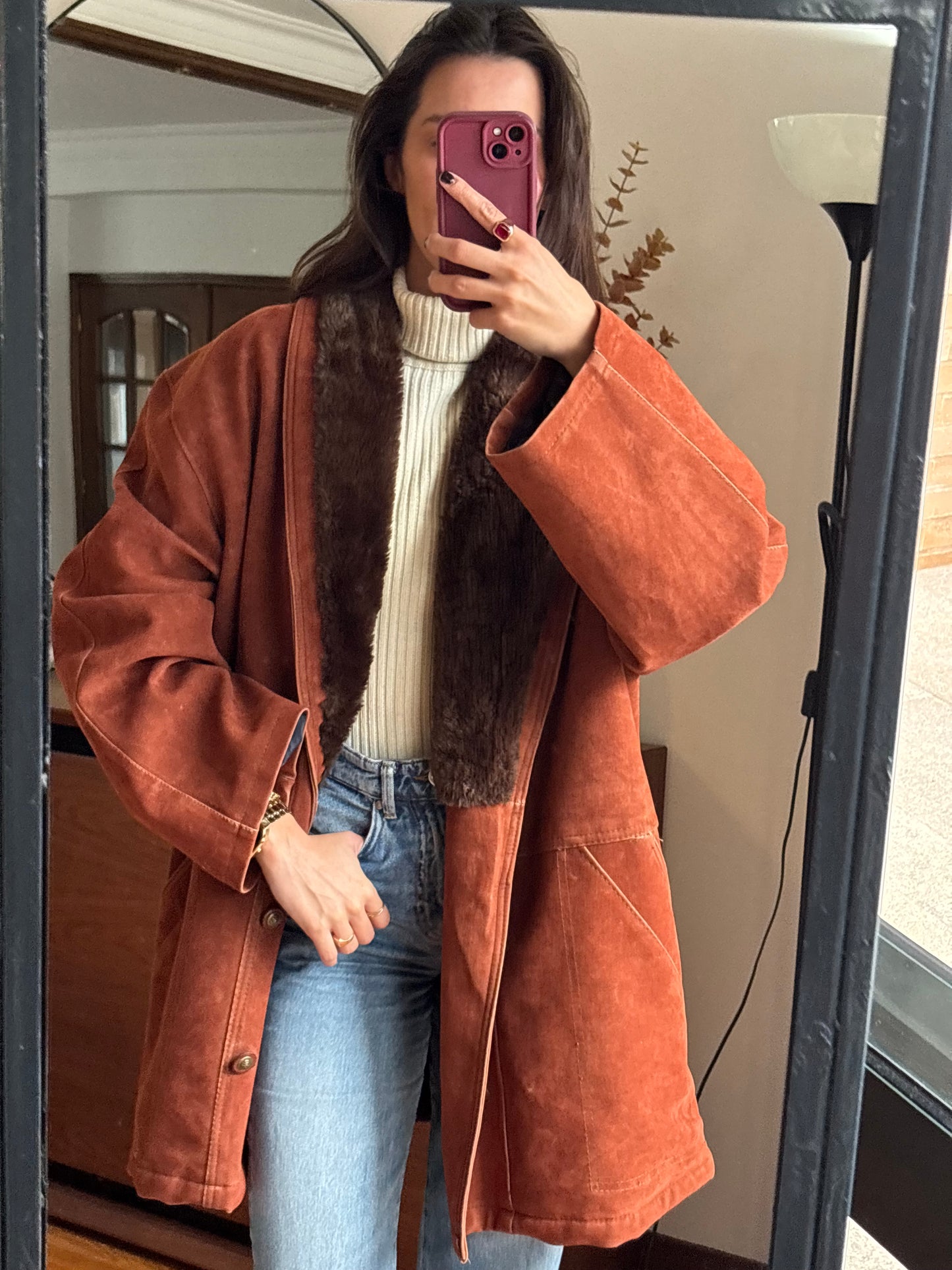 Casaco Suede Vintage Italiano