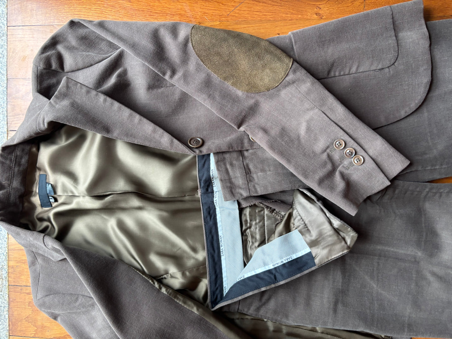 Zara Suit Cotton Brown