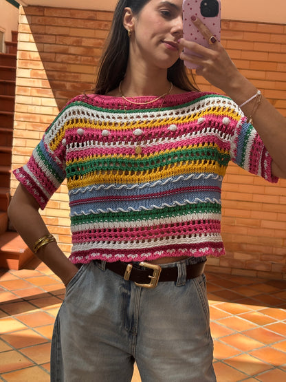 Top Tricot Multicolor