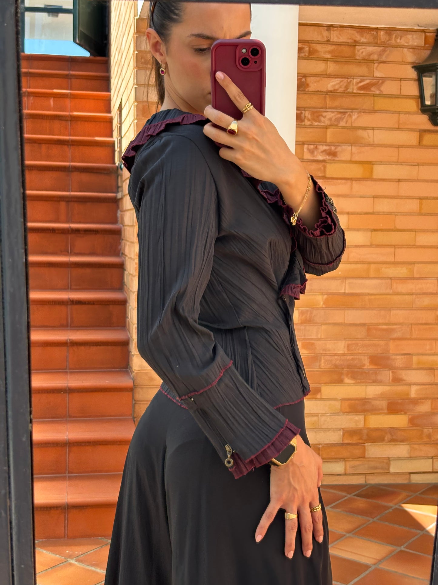 Blusa Noir Trespasse