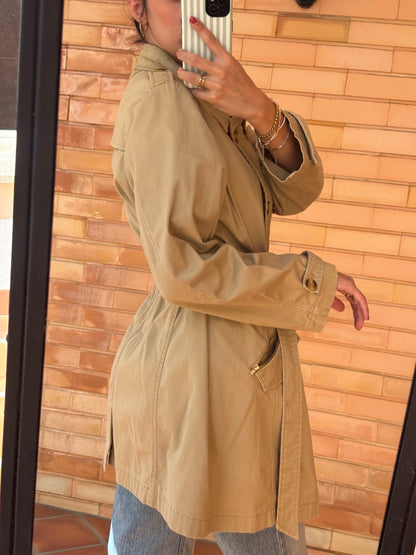 Trench Cortefiel Camel Clássico em Algodão