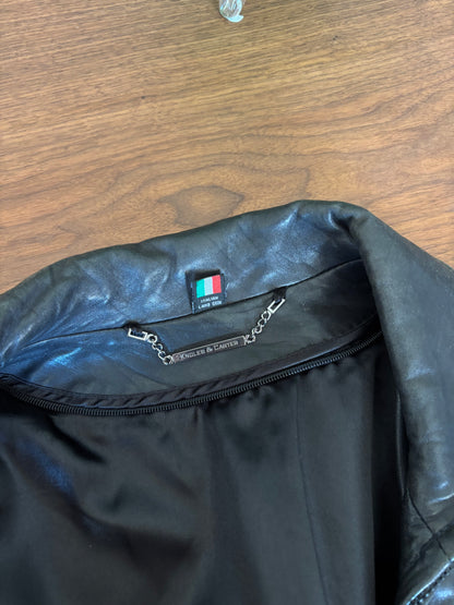 KNOLES & CARTER GENUINE ITALIAN LAMBSKIN LEATHER JACKET