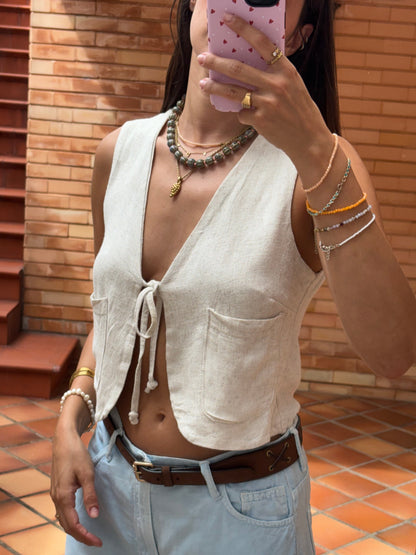 Colete Mistura Linho