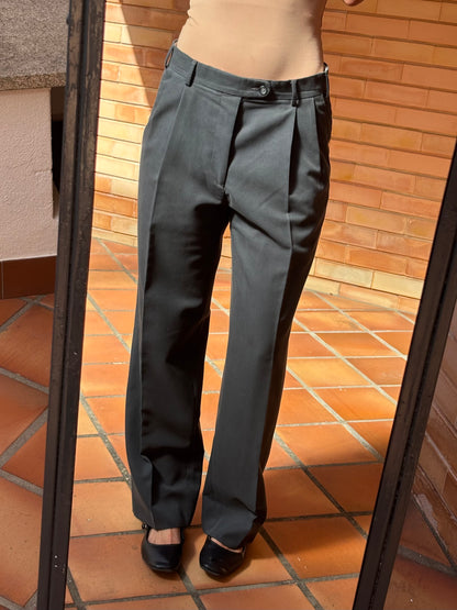 Calças de Pinças Cinzentas Enrico Silvanni