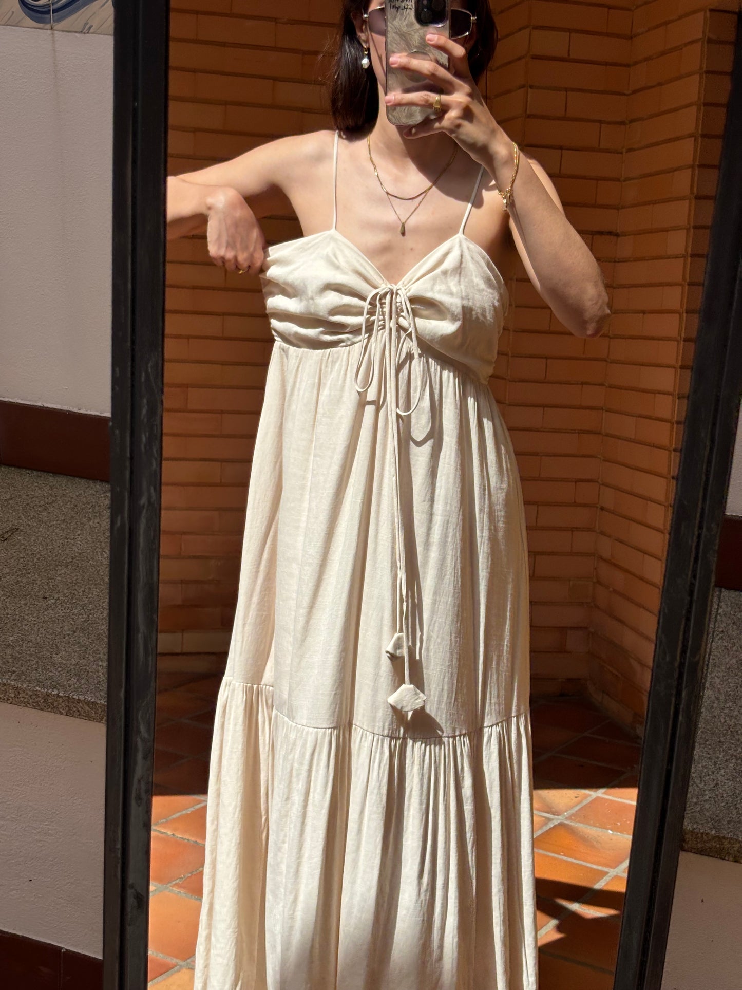 Vestido Maxi Creme