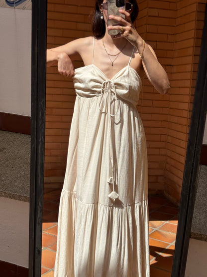 Vestido Maxi Creme
