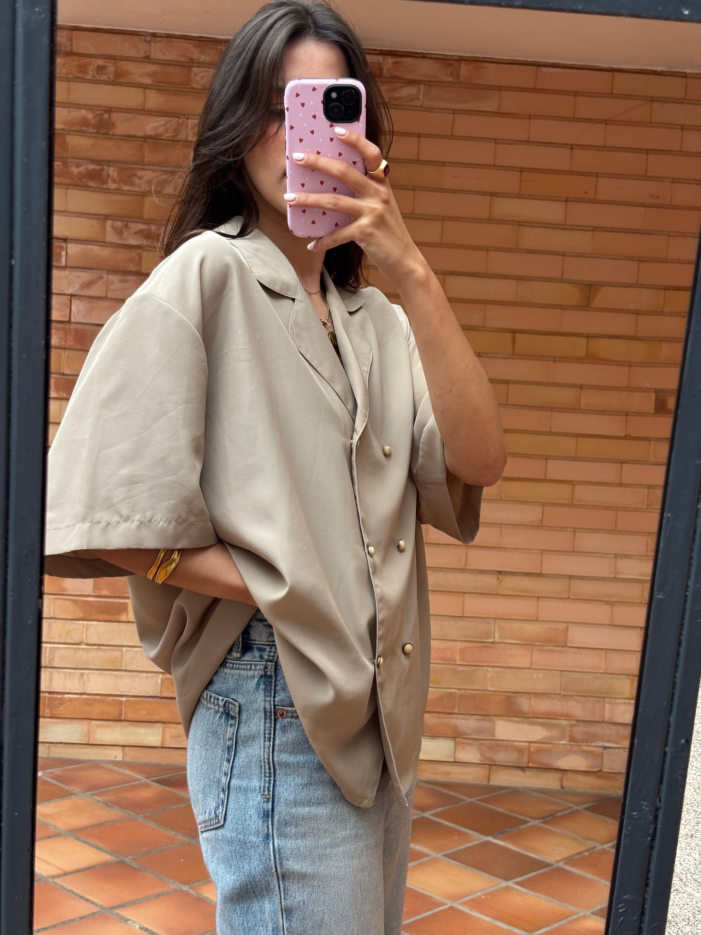 Camisa Vintage Acetinada