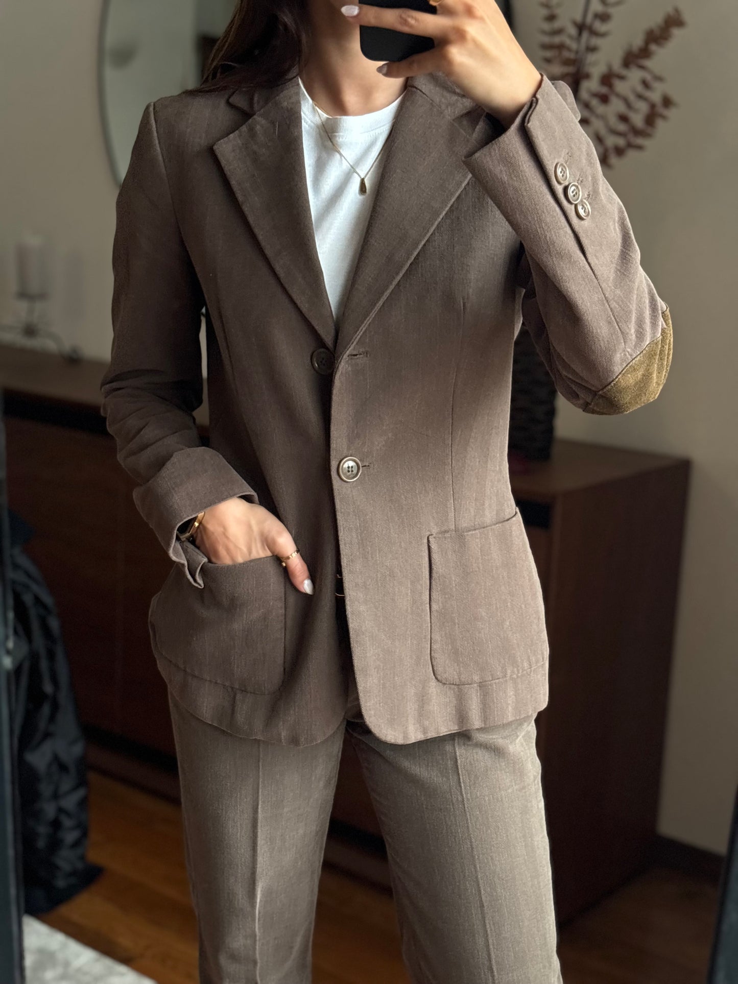 Zara Suit Cotton Brown