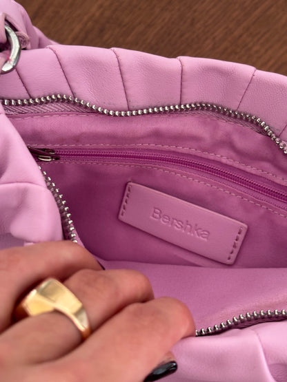 Mala Rosa Trançada Bershka