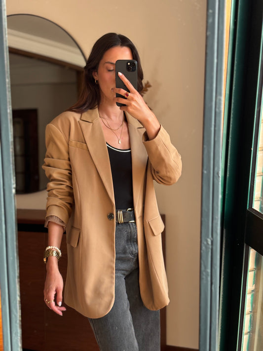 Blazer Camel Stradivarius