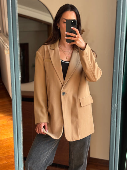 Blazer Camel Stradivarius