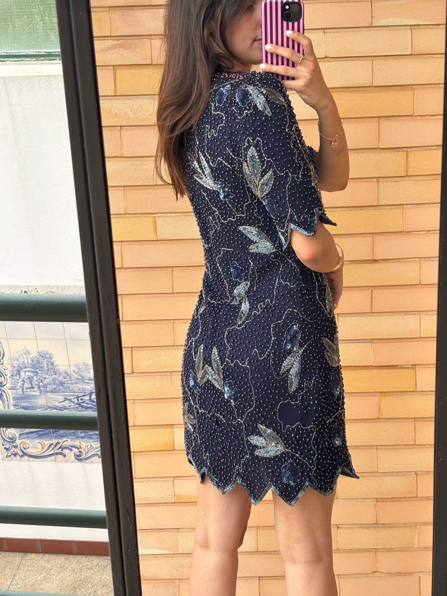 Vestido Lori Ann Montreal em Seda com Missangas