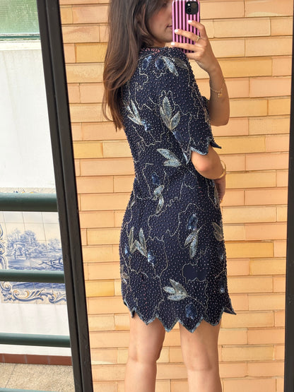 Vestido Lori Ann Montreal em Seda com Missangas