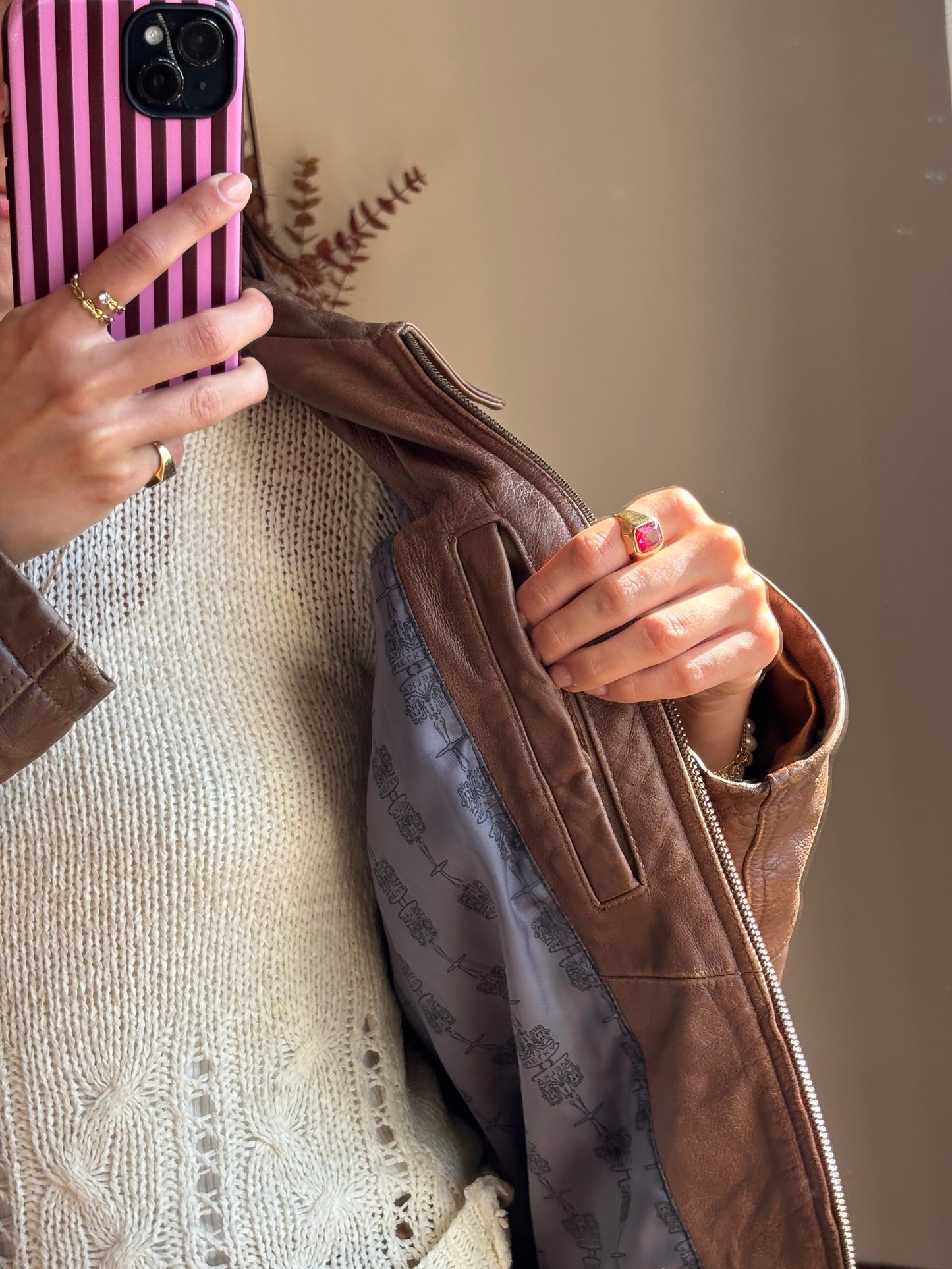 Camel Leather Jacket